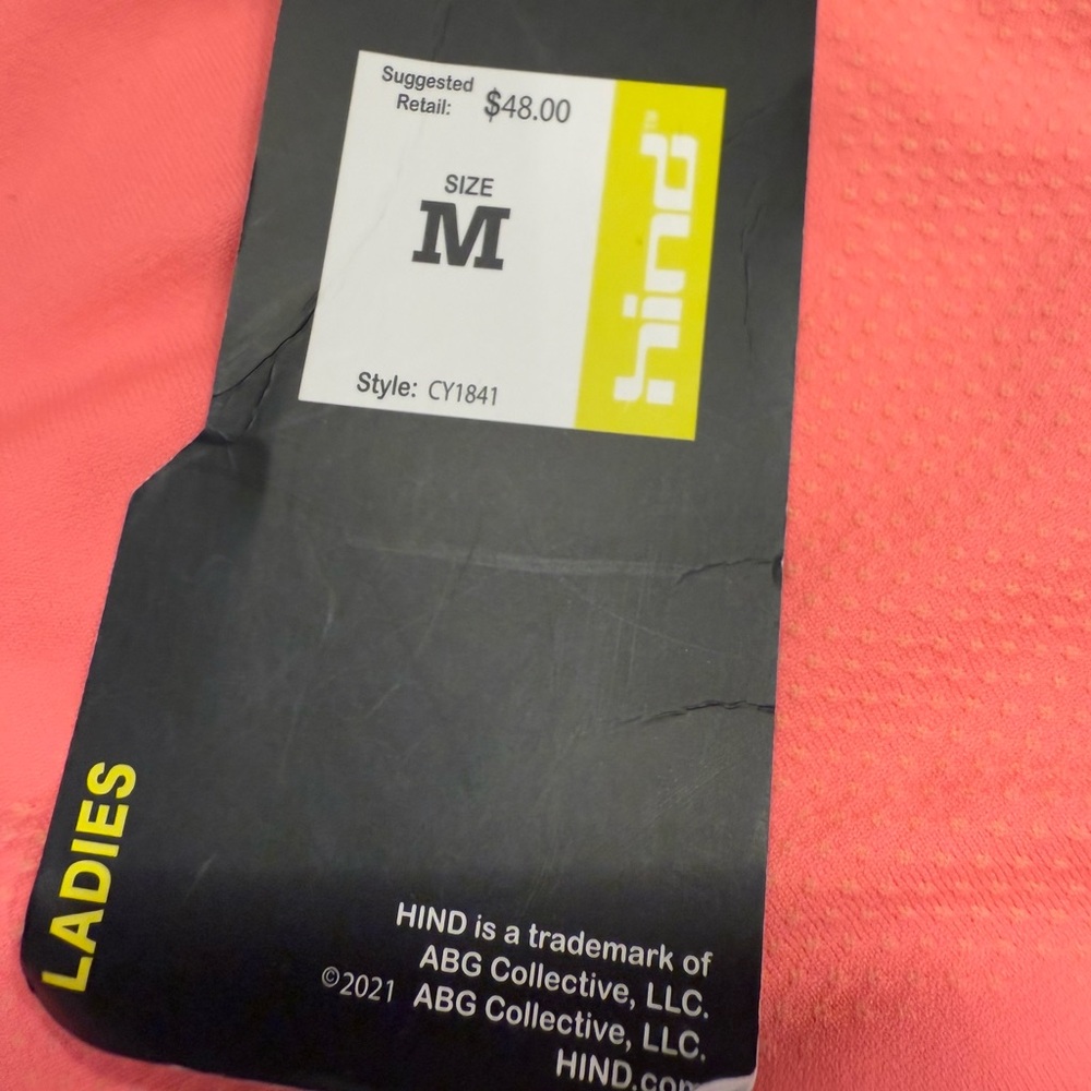 Hind vibrant pinkish orange running jacket size medium - Picture 7 of 16